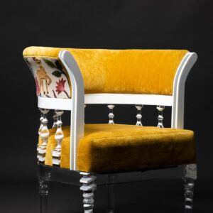 Mustard Acrylic Occasional Chair