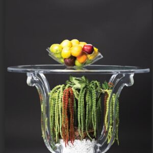 High Round Clear Table