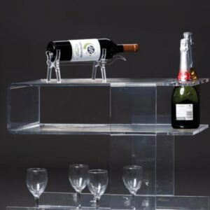 Wine tray on wheels