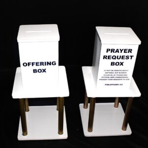 Offering box and Prayer Request box set